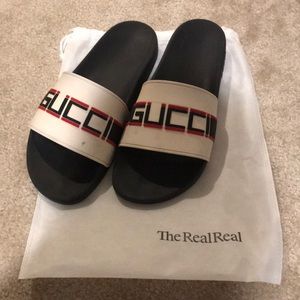 Mens Gucci Slides- authentic size 12